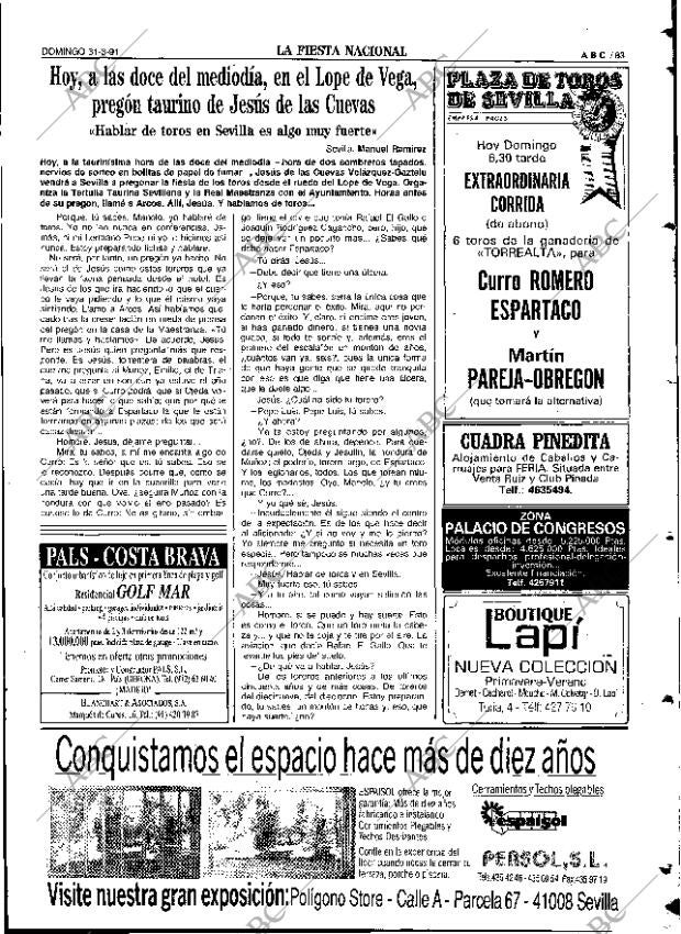 ABC SEVILLA 31-03-1991 página 83