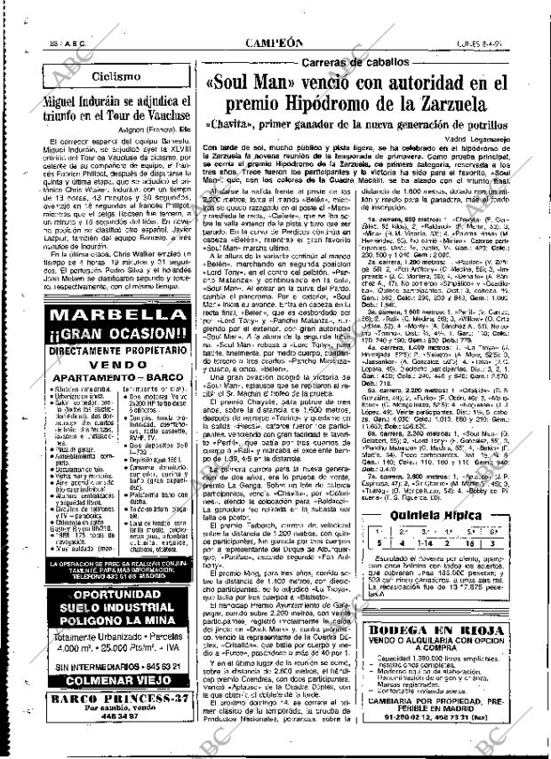 ABC MADRID 08-04-1991 página 88