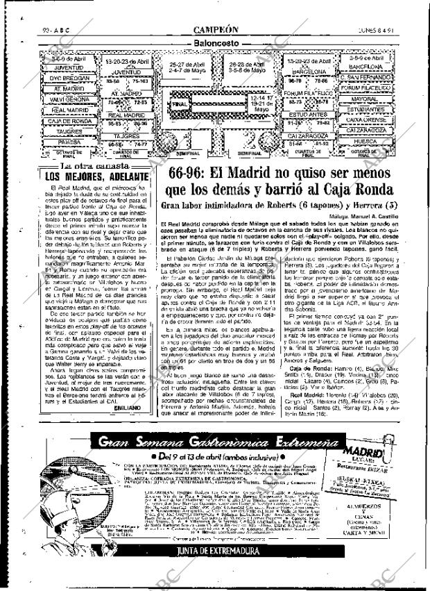 ABC MADRID 08-04-1991 página 90