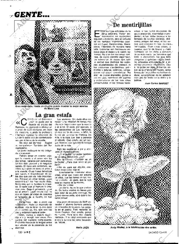 ABC MADRID 13-04-1991 página 120