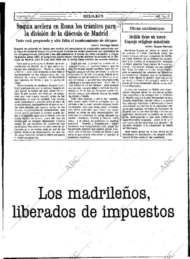 ABC MADRID 13-04-1991 página 47