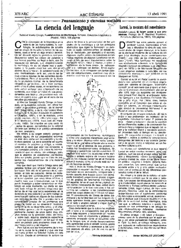ABC MADRID 13-04-1991 página 68