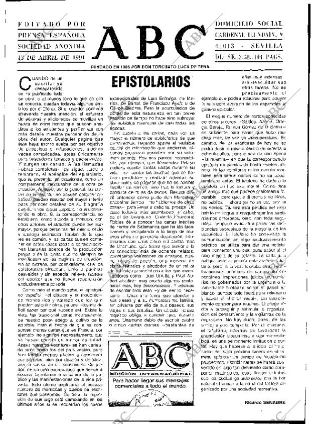 ABC SEVILLA 13-04-1991 página 3