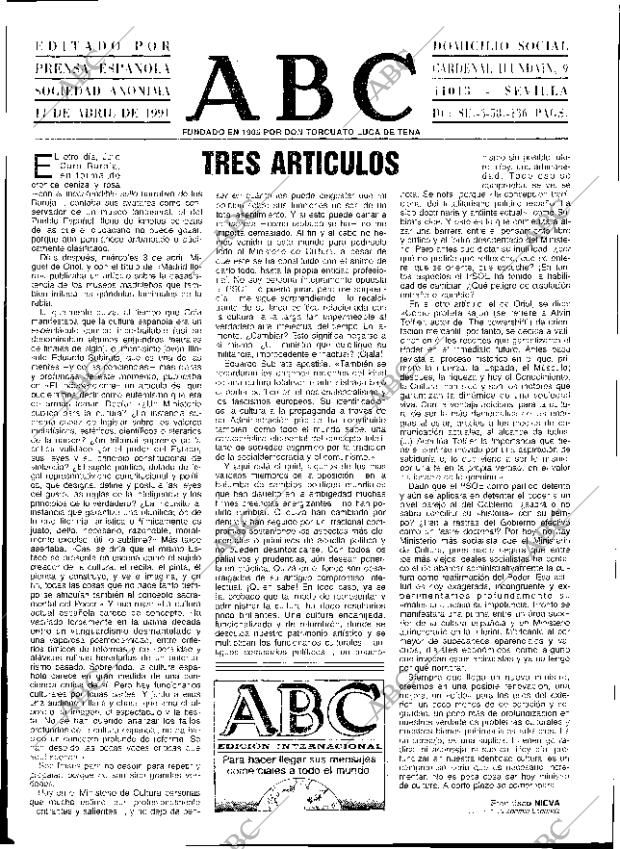 ABC SEVILLA 14-04-1991 página 3