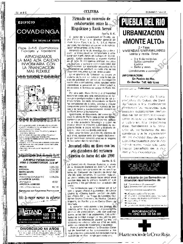 ABC SEVILLA 14-04-1991 página 52