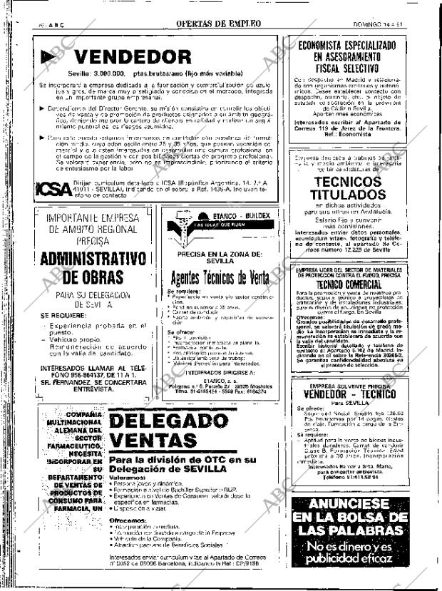 ABC SEVILLA 14-04-1991 página 76