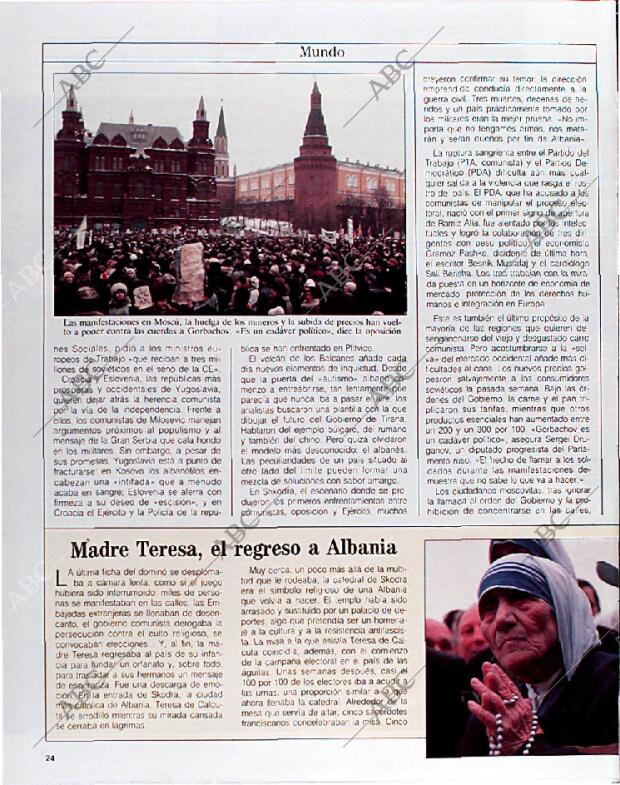 BLANCO Y NEGRO MADRID 14-04-1991 página 24