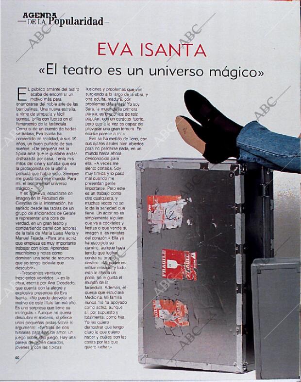 BLANCO Y NEGRO MADRID 14-04-1991 página 40