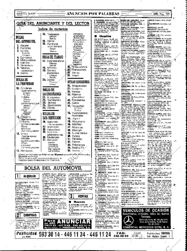 ABC MADRID 16-04-1991 página 109