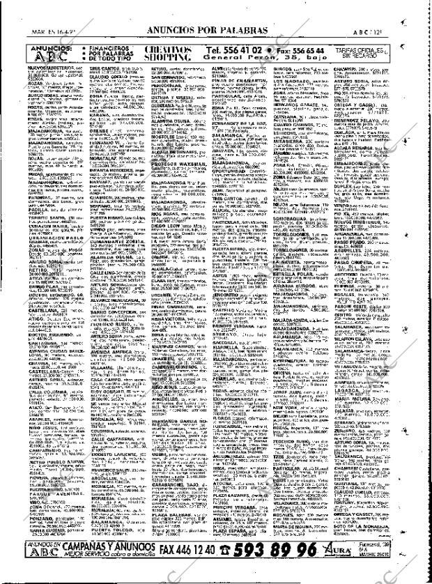 ABC MADRID 16-04-1991 página 121