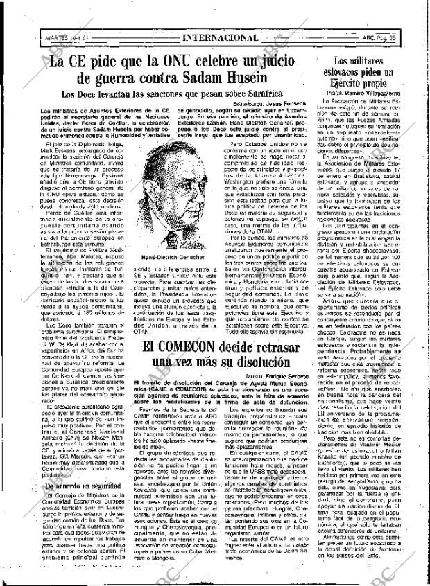 ABC MADRID 16-04-1991 página 35