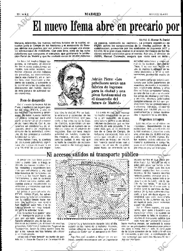 ABC MADRID 16-04-1991 página 50