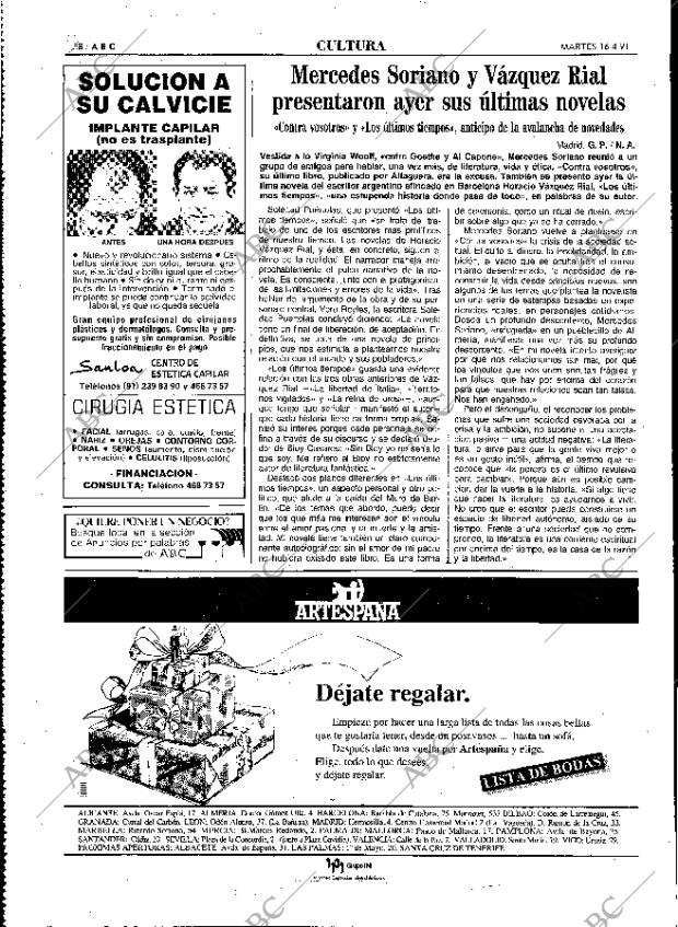 ABC MADRID 16-04-1991 página 58