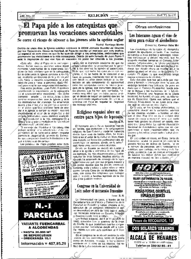ABC MADRID 16-04-1991 página 62