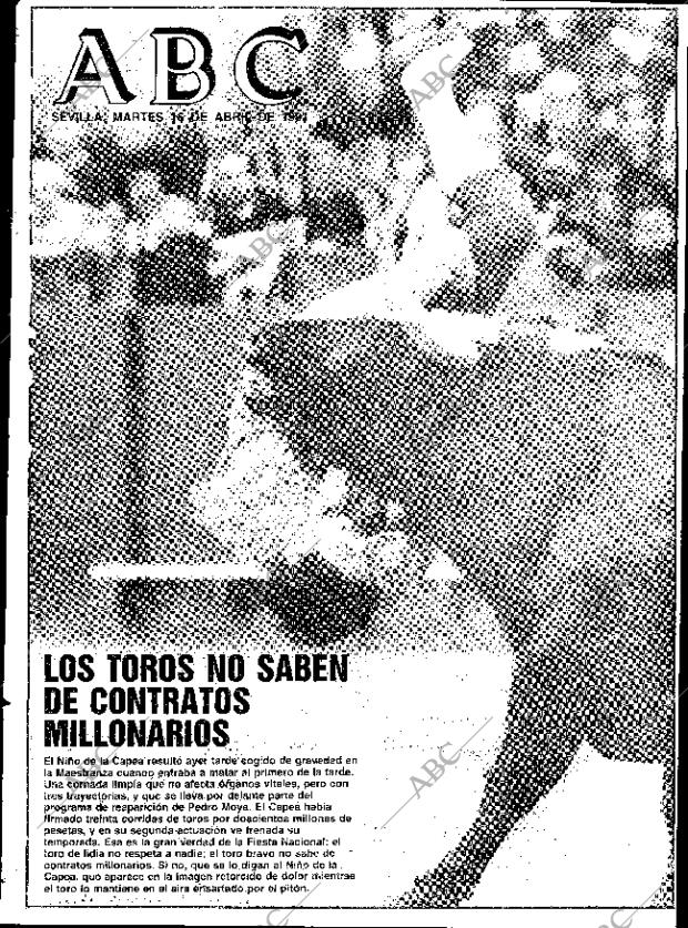 ABC SEVILLA 16-04-1991 página 1