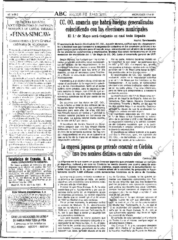 ABC SEVILLA 17-04-1991 página 66