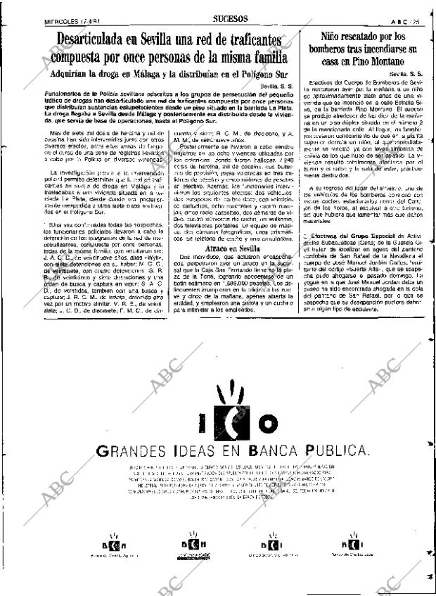 ABC SEVILLA 17-04-1991 página 75
