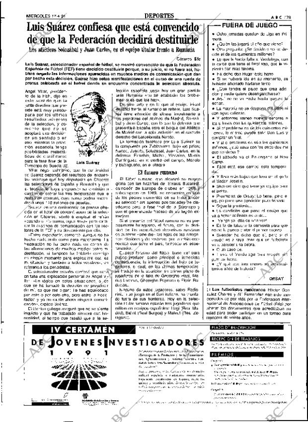 ABC SEVILLA 17-04-1991 página 79