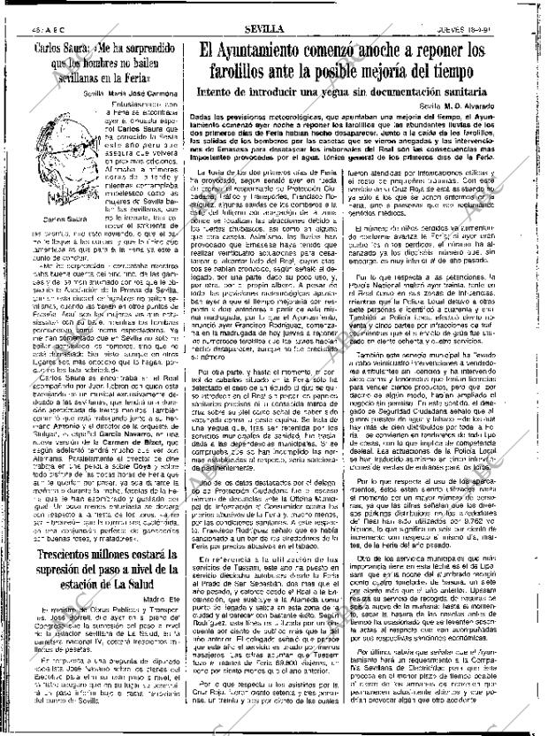 ABC SEVILLA 18-04-1991 página 46