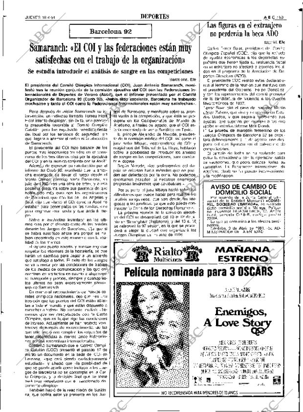 ABC SEVILLA 18-04-1991 página 83