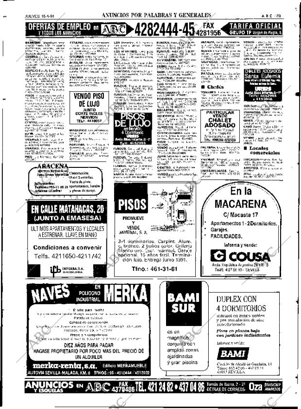 ABC SEVILLA 18-04-1991 página 89