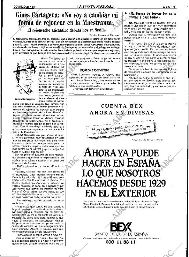 ABC SEVILLA 21-04-1991 página 71