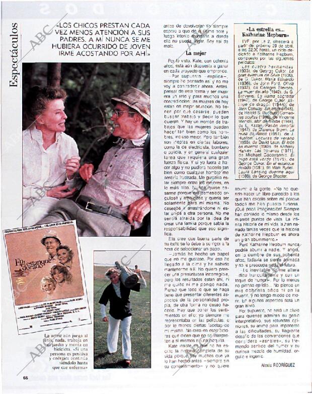 BLANCO Y NEGRO MADRID 21-04-1991 página 66