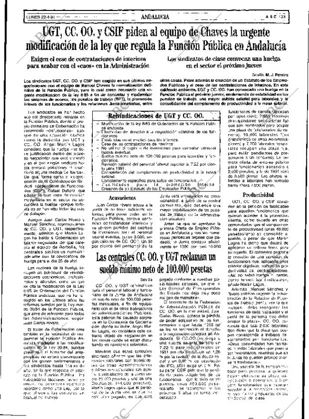 ABC SEVILLA 22-04-1991 página 33