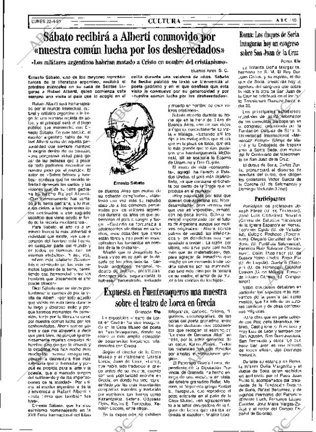 ABC SEVILLA 22-04-1991 página 49