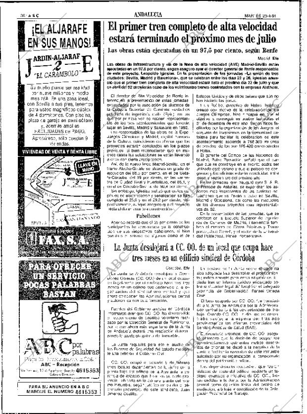ABC SEVILLA 23-04-1991 página 38