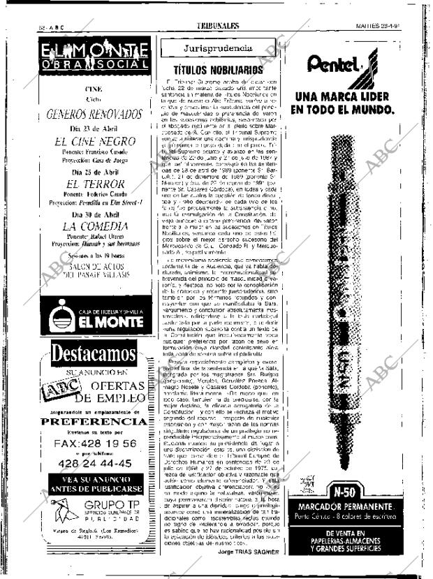 ABC SEVILLA 23-04-1991 página 62