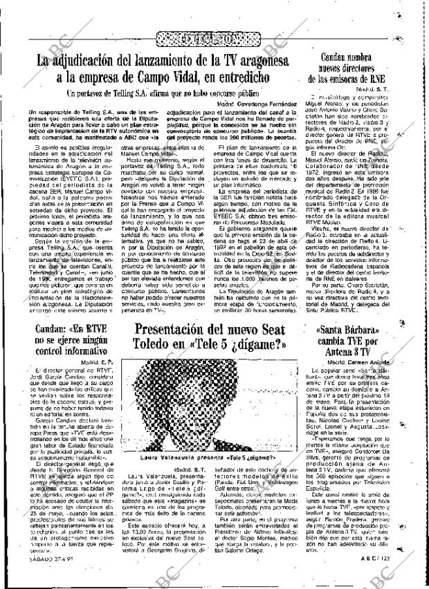 ABC MADRID 27-04-1991 página 123