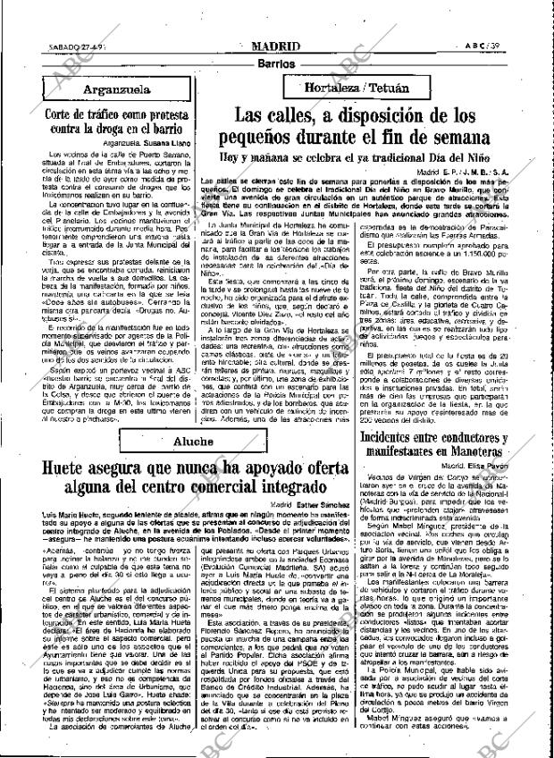 ABC MADRID 27-04-1991 página 39