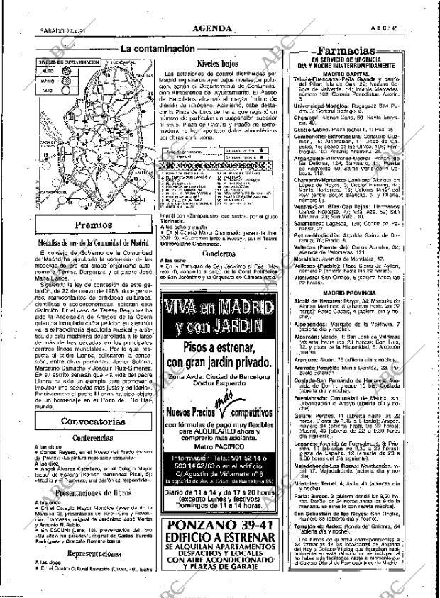 ABC MADRID 27-04-1991 página 45