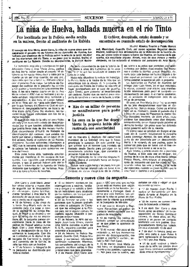 ABC MADRID 27-04-1991 página 92