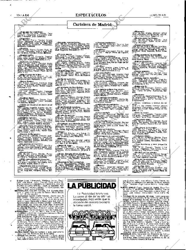 ABC MADRID 29-04-1991 página 104