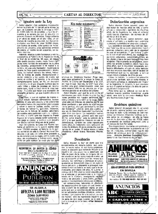ABC MADRID 29-04-1991 página 16