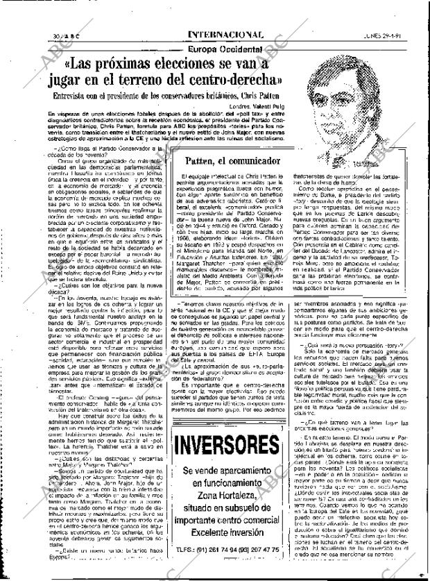 ABC MADRID 29-04-1991 página 30