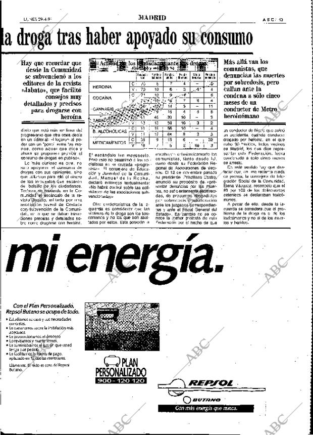 ABC MADRID 29-04-1991 página 43