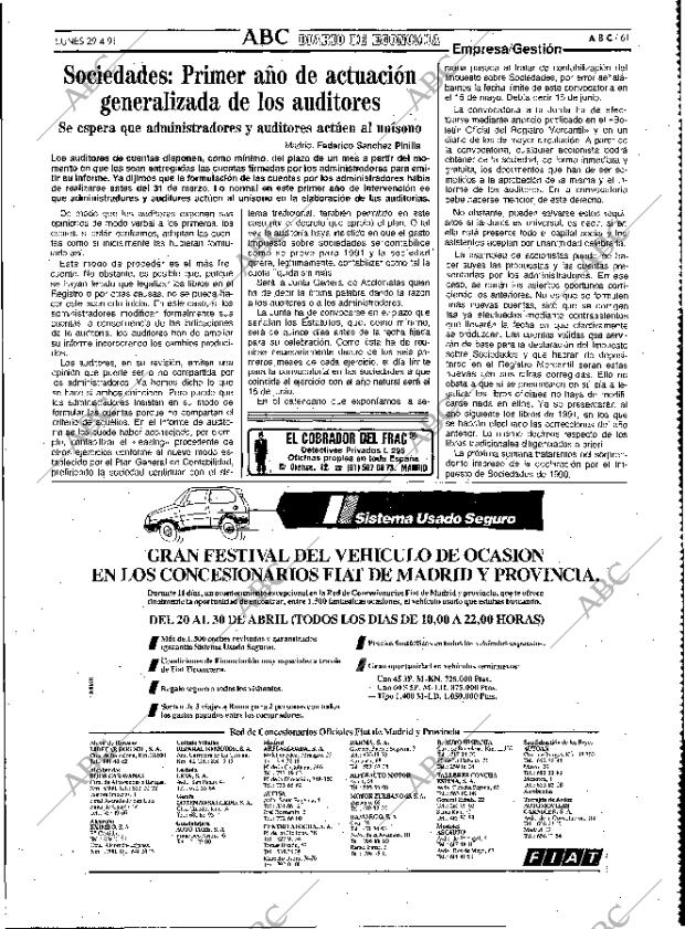 ABC MADRID 29-04-1991 página 61