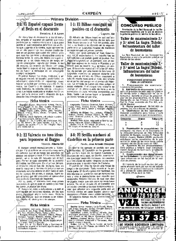 ABC MADRID 29-04-1991 página 73