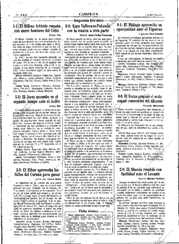 ABC MADRID 29-04-1991 página 74