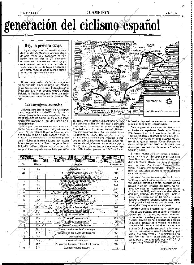 ABC MADRID 29-04-1991 página 83