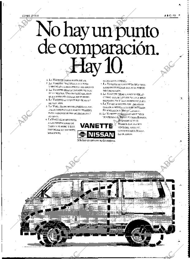 ABC MADRID 29-04-1991 página 85