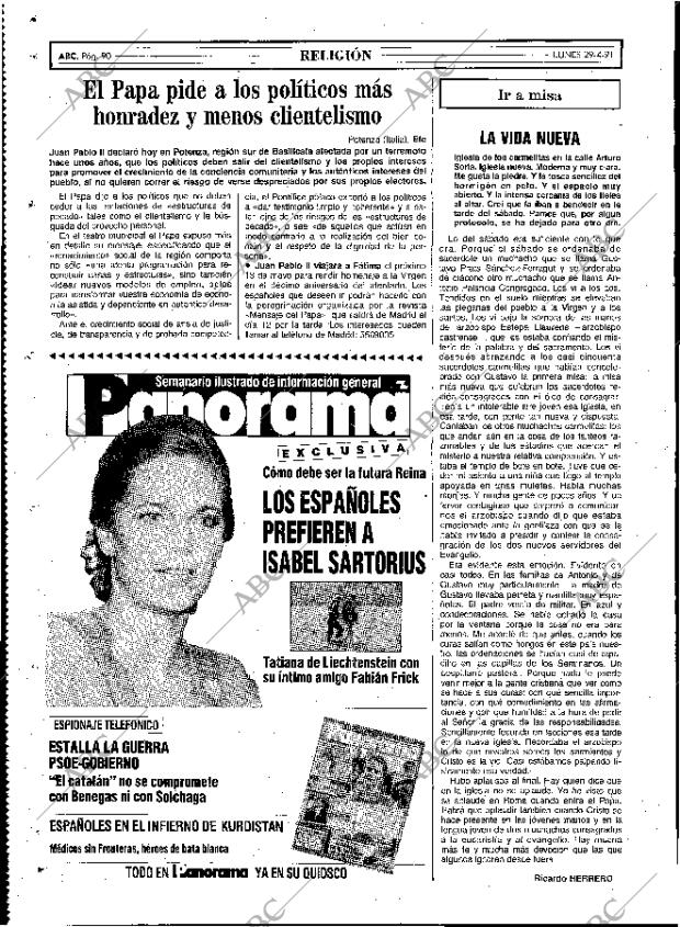 ABC MADRID 29-04-1991 página 90