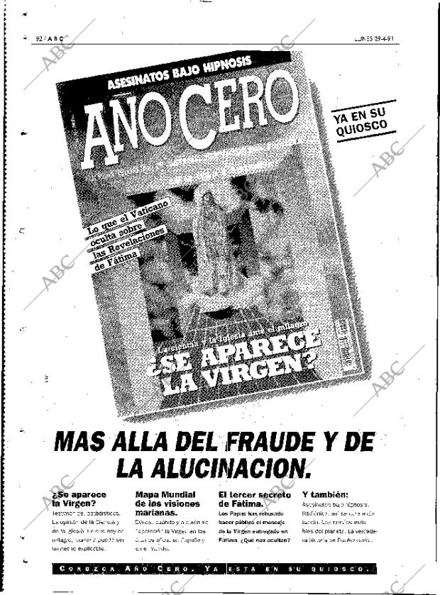 ABC MADRID 29-04-1991 página 92