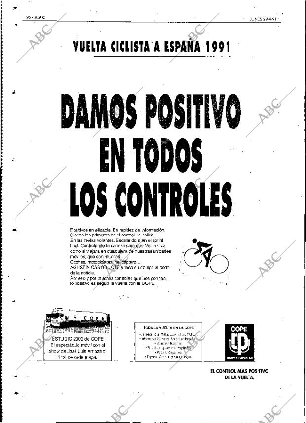 ABC MADRID 29-04-1991 página 96