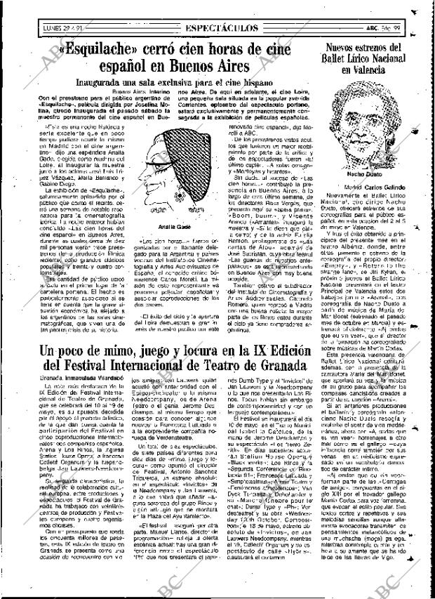 ABC MADRID 29-04-1991 página 99