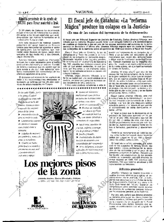 ABC MADRID 30-04-1991 página 32