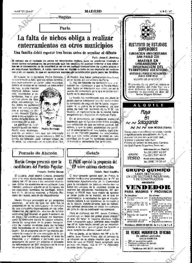 ABC MADRID 30-04-1991 página 47